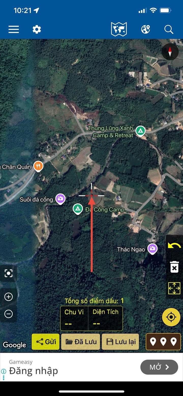 Đất trồng cây lâu năm 4000m² tại khu du lịch Thác Ngao - Giá 2 tỷ VND