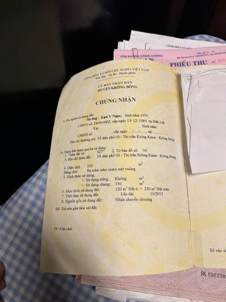 Đất nền chính chủ tại tổ dân phố 5, Thị Trấn Krông Kmar, 500m² giá 1.8 tỷ - Pháp lý rõ ràng!