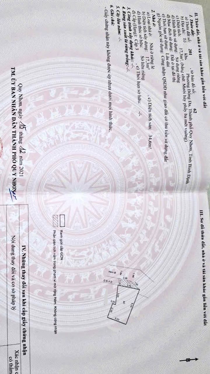 Nhà 2 tầng chính chủ tại Quy Nhơn, 17m² giá 1.09 tỷ - Pháp lý sổ đỏ rõ ràng!