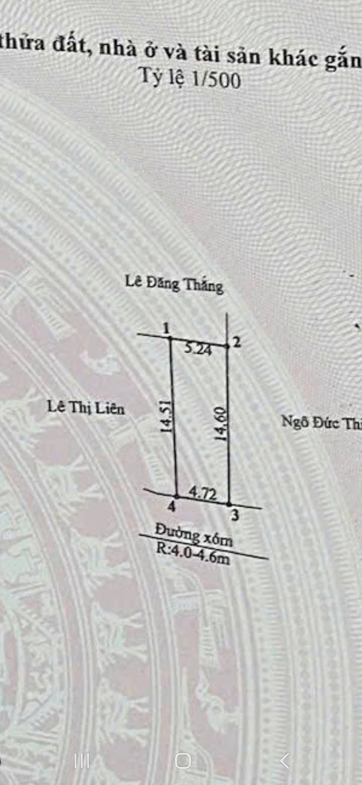 Đất thổ cư 72m² tại thôn Đồng Quán, Thủy Nguyên - Sổ đỏ chính chủ, ô tô đỗ tận cửa!