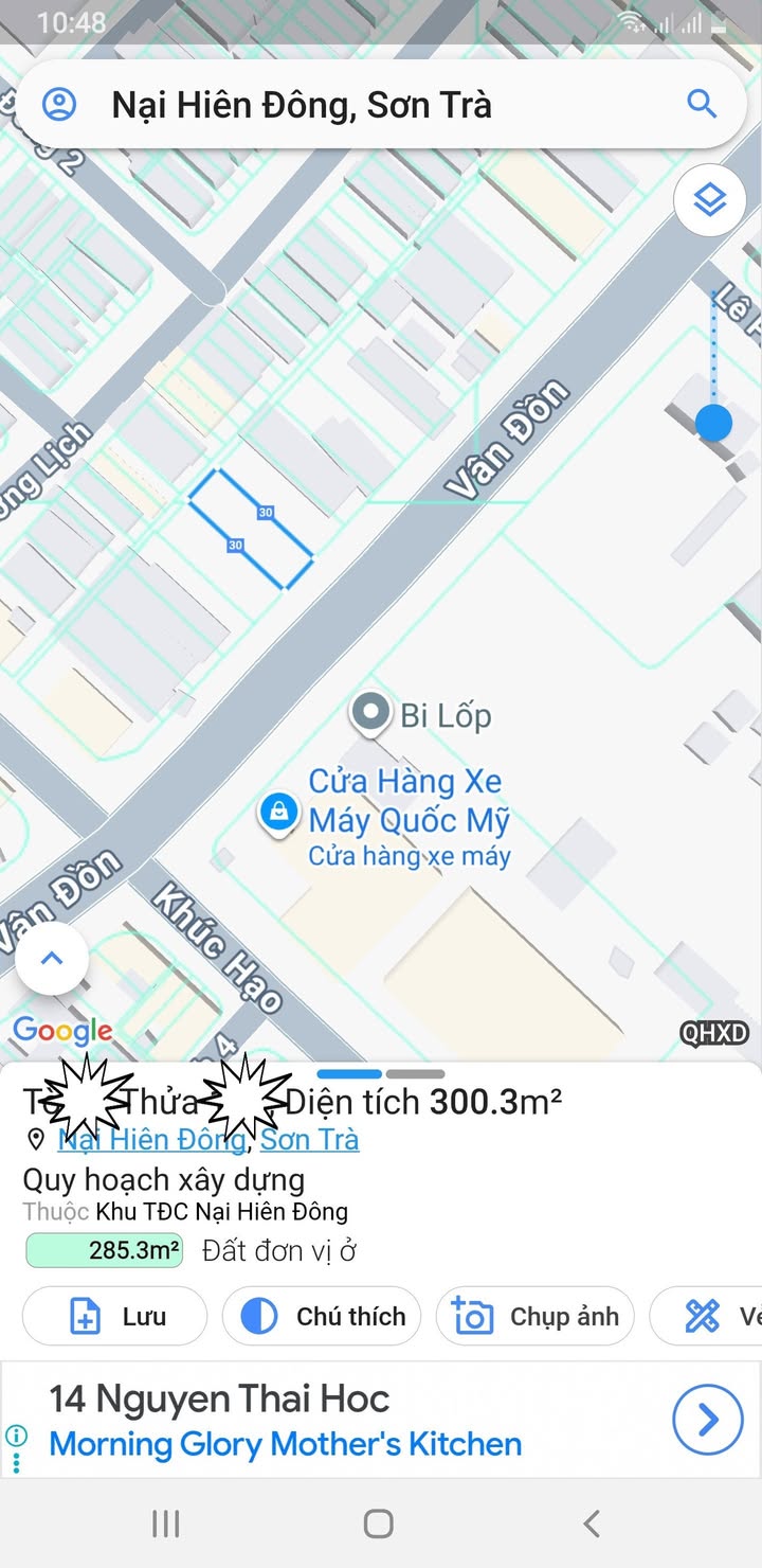 Đất nền Vân Đồn, Sơn Trà, Đà Nẵng 300m² giá 25.5 tỷ - Vị trí đắc địa gần sông Hàn và biển!