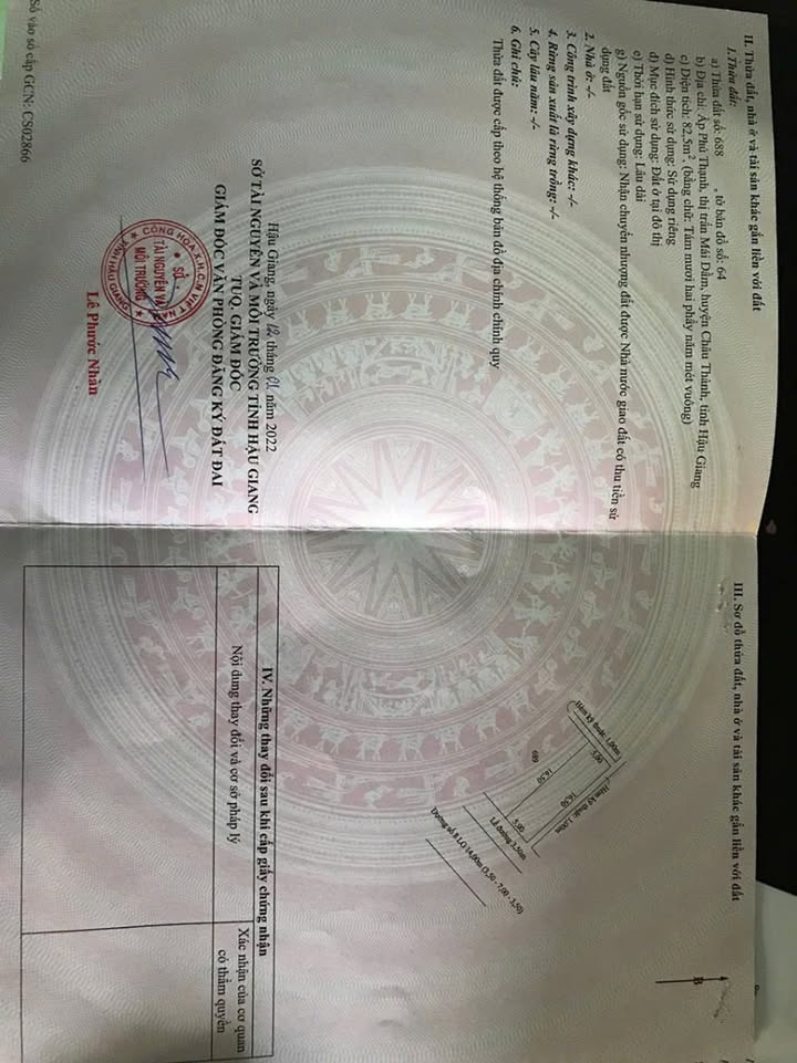 Đất nền 82,5m² Đường Số 8 - KDC Vạn Phát Sông Hậu - Giá chỉ 750 triệu