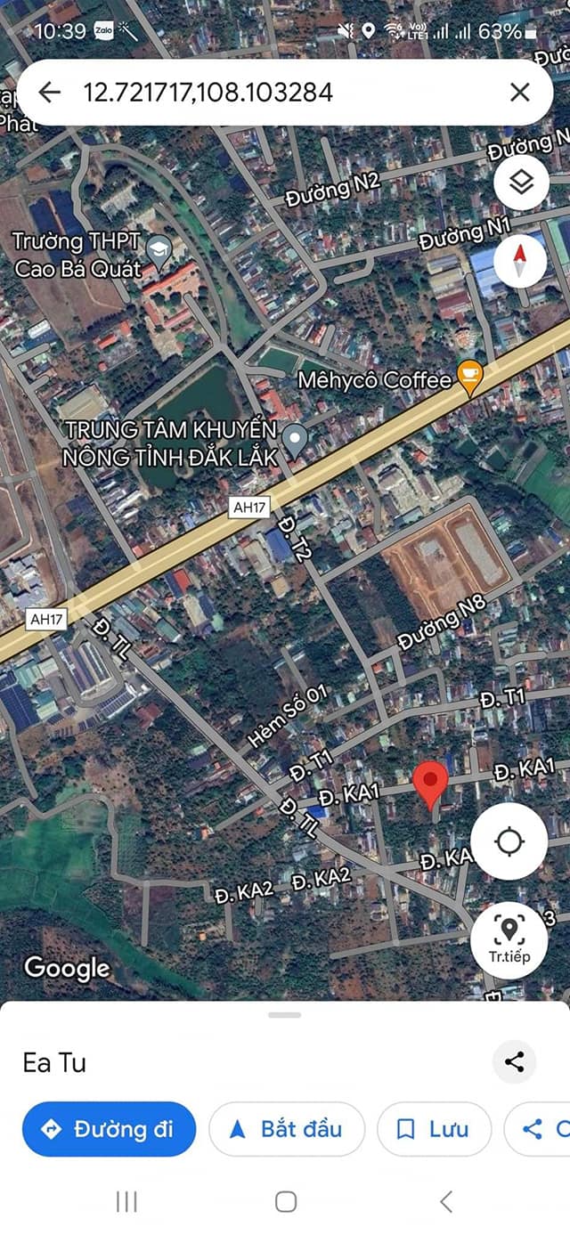 Đất hẻm Ka 1, xã Ea Tu, 100m² giá 880 triệu - Đầu tư sinh lời ngay!