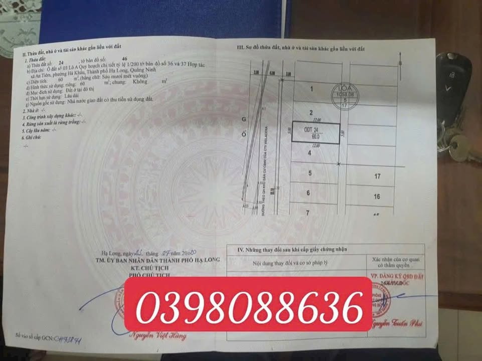 Chung cư Tái định cư Đầm Sen Hà Khẩu 60m² giá 2.4 tỷ - Hướng Tây thoáng mát!