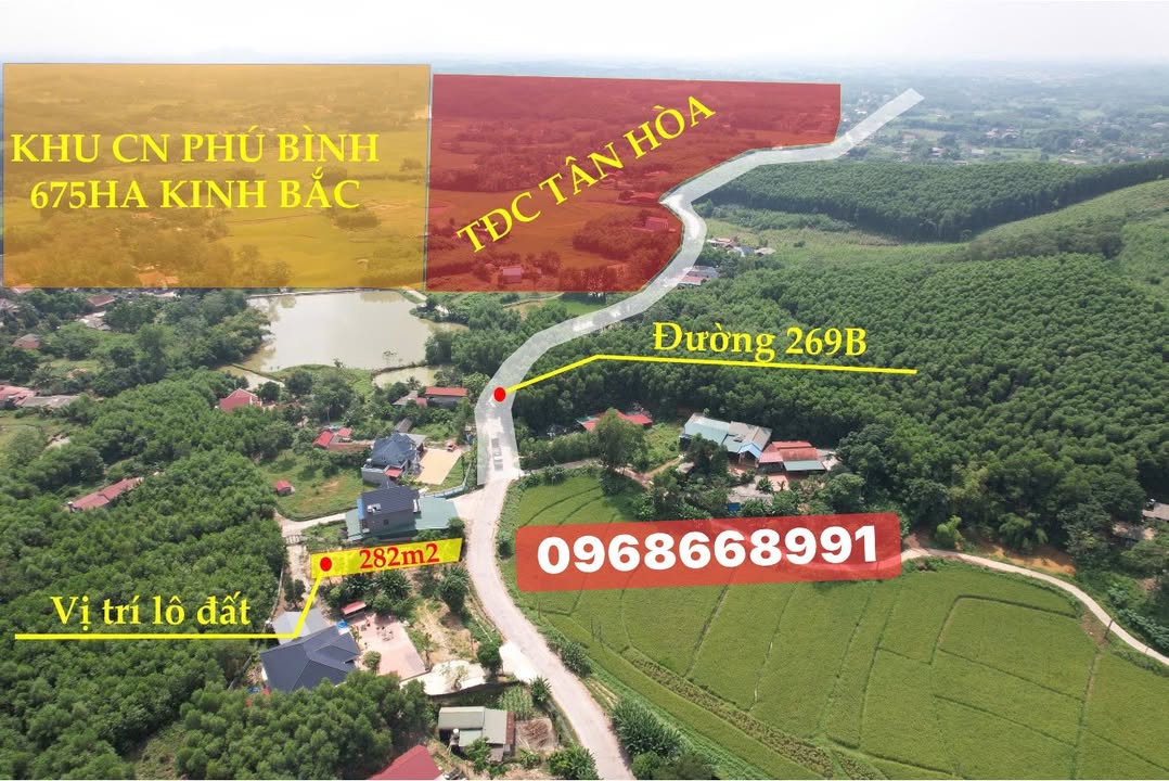 Đất thổ cư 269B Phú Bình 233m² giá 1.6 tỷ - Pháp lý rõ ràng, tiện nghi