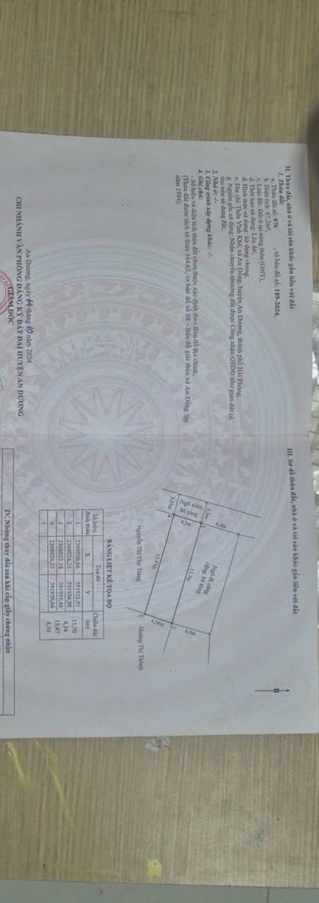 Đất lô góc 67m² tại Chợ Vĩnh Khê, An Dương, Hải Phòng - Chỉ 2,85 tỷ!