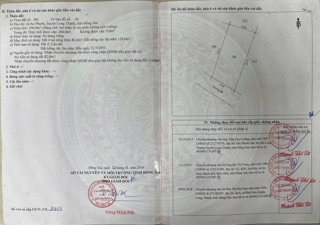Đất nền liền kề xã An Phước, huyện Long Thành, 1202m² giá 7.8 tỷ - Đầu tư sinh lời cao!