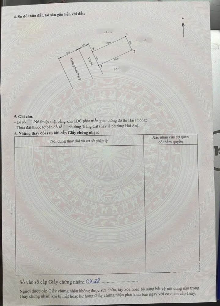 Đất nền Tràng Cát Hải Phòng 40m² giá 2.2 tỷ - Cơ hội đầu tư sinh lời cao!