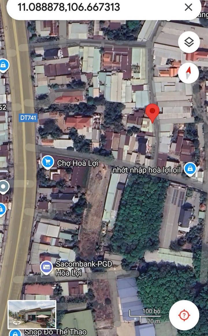 Đất nền Hòa Lợi, Bến Cát 128m² giá 2.2 tỷ - Mặt tiền đường kinh doanh sầm uất!