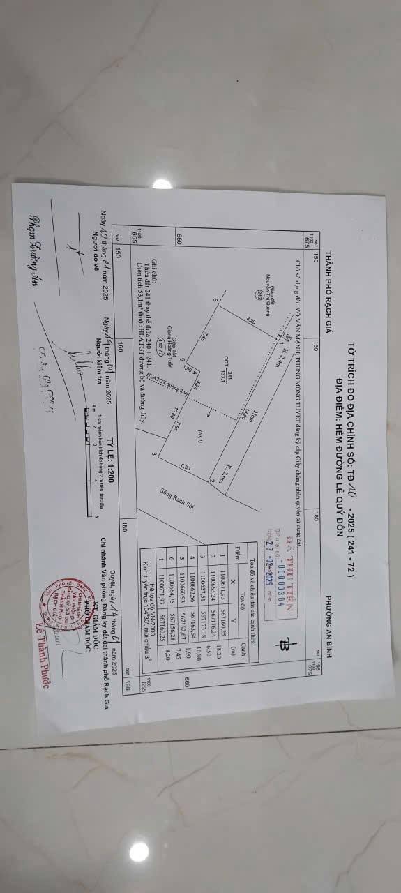 Đất nền Rạch Sỏi, Rạch Giá 144m² - Tiềm năng đầu tư sinh lời!