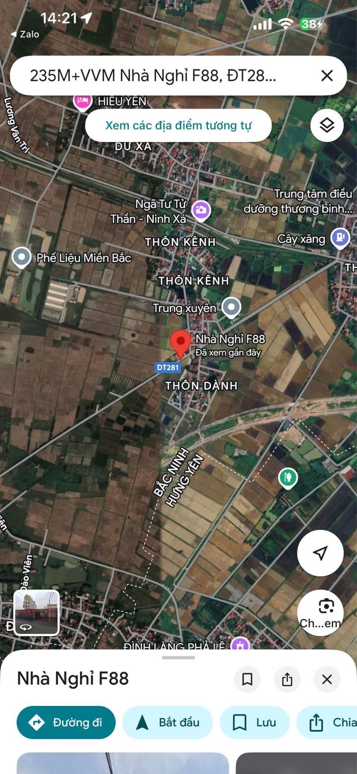 Đất nền đường Tỉnh lộ 281, Ninh Xá, 120m² giá 3.84 tỷ - Cơ hội đầu tư hấp dẫn!