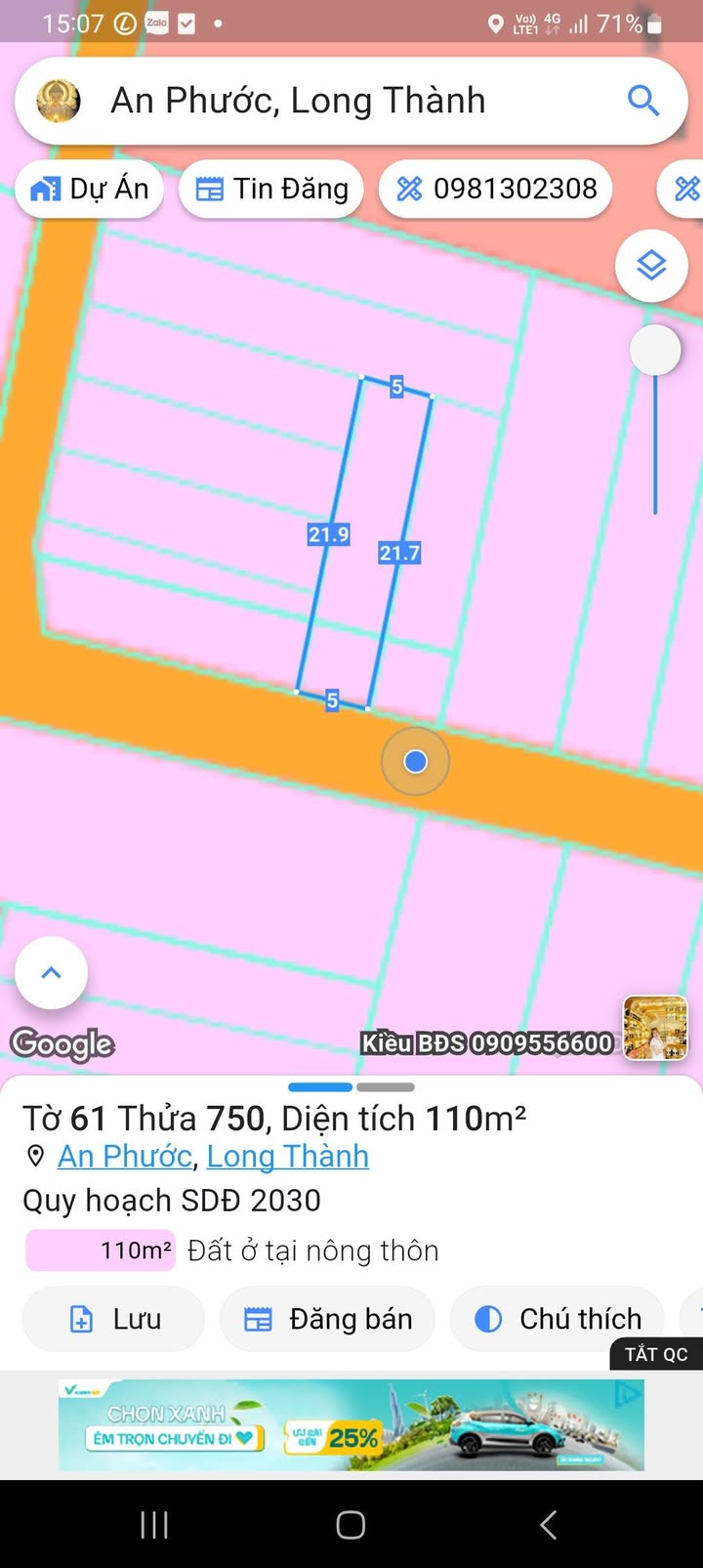 Đất nền An Phước Long Thành 100m² - Sổ đỏ chính chủ, giá thương lượng