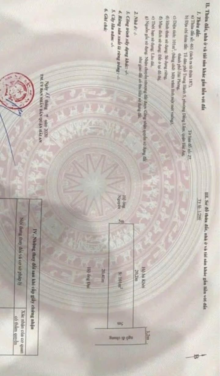 Đất nền trung Hành Hải An 101m² giá 3.939 tỷ - Mặt ngõ ô tô vào tận bếp!