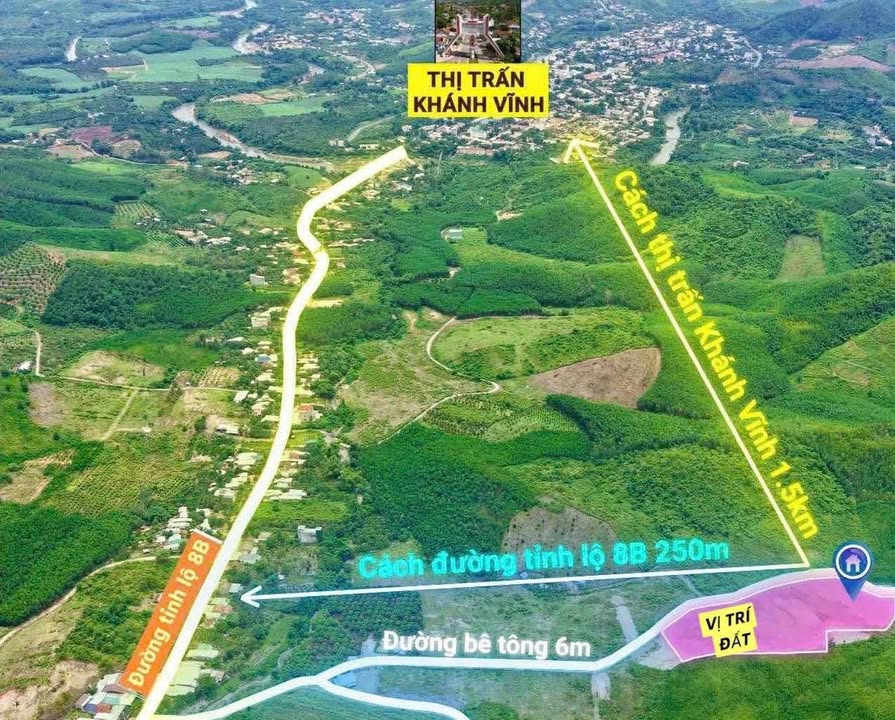 Đất thổ cư Tây Khánh Vĩnh 1119m² giá 1.1 tỷ - Đầu tư sinh lời tốt!