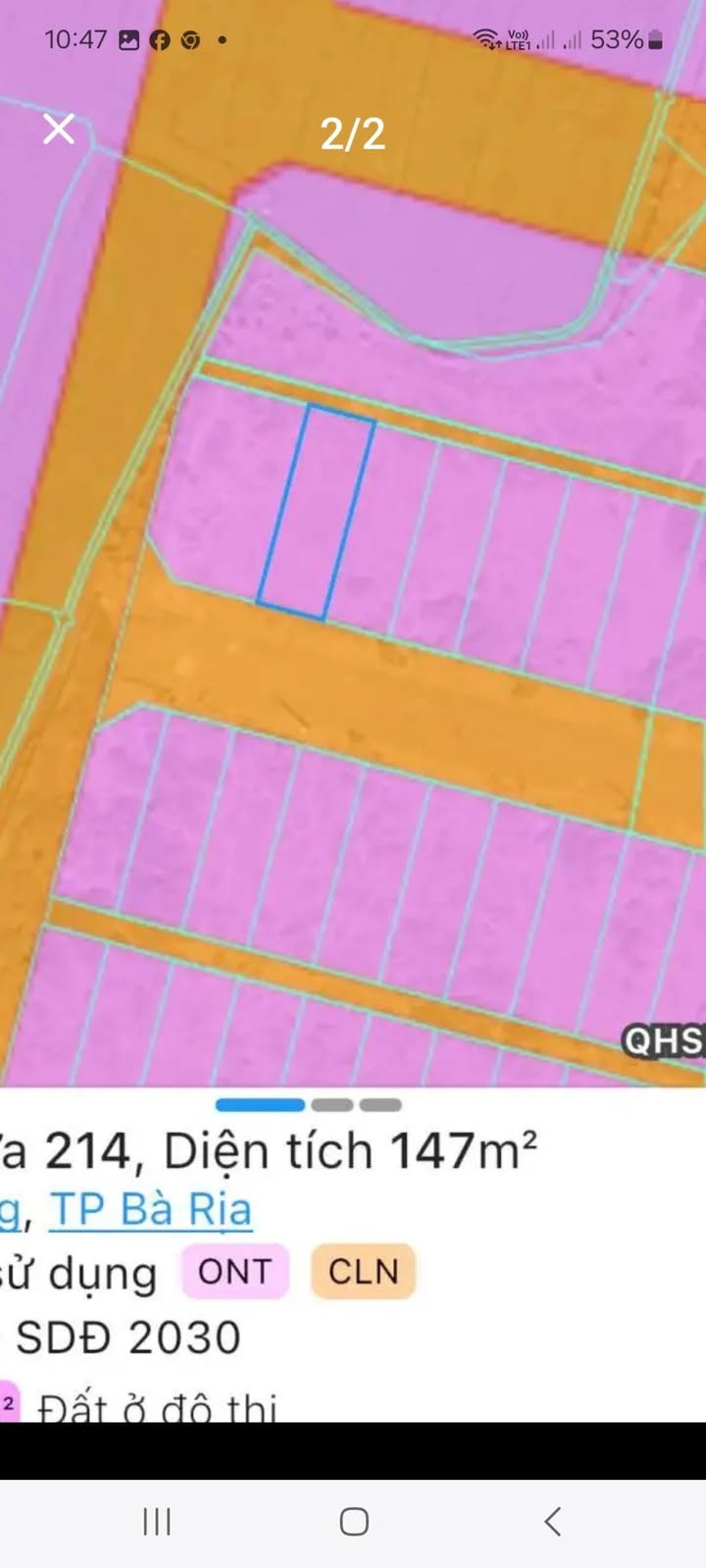 Đất nền Hoà Long, Bà Rịa 147m² giá 1.4 tỷ - Sổ đỏ chính chủ, xây dựng tự do!