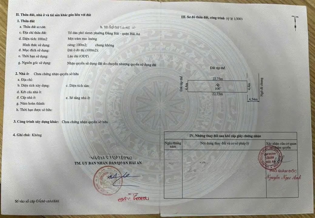 Lô đất Mai Trung Thứ 100m² giá 4.5 tỷ - Ô tô tránh nhau, sổ đỏ chính chủ!