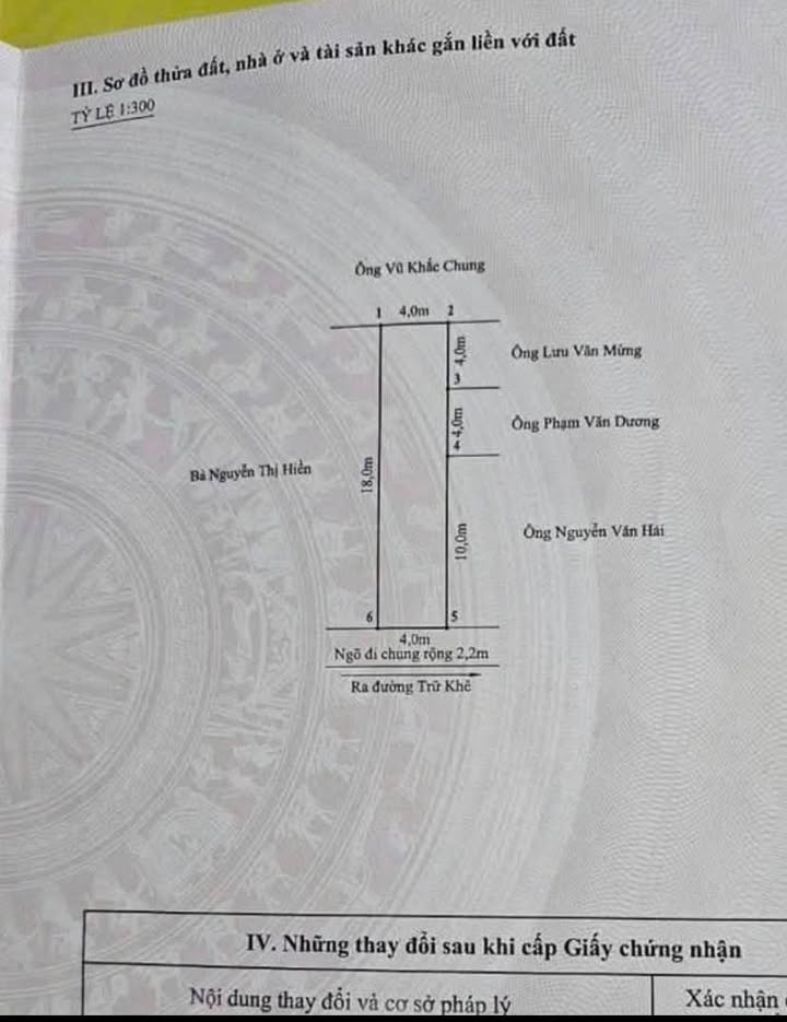 Đất nền 72m² tại 168 Trữ Khê, Quán Trữ - Ô tô vào tận nhà, giá chỉ 1.99 tỷ!