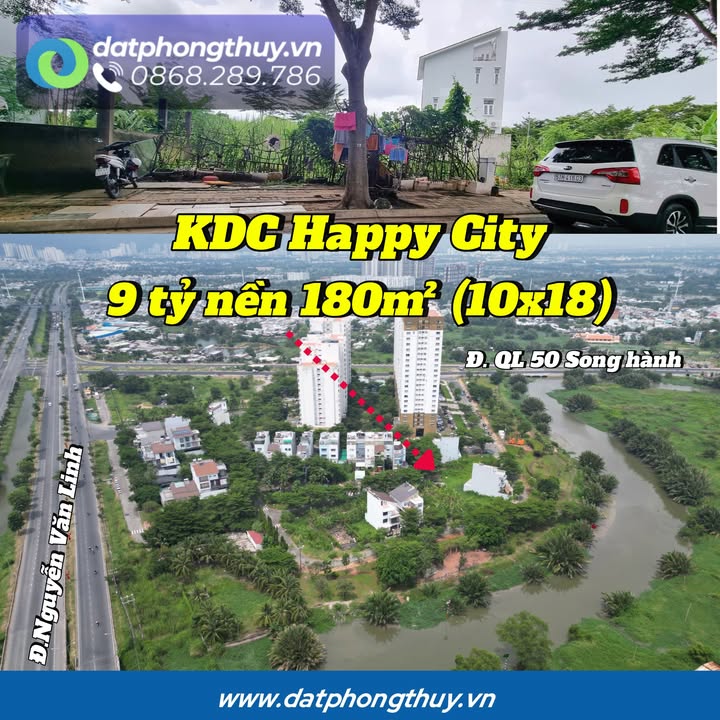 Đất KDC Happy City 180m² giá 9 tỷ - Cơ hội đầu tư hiếm có!