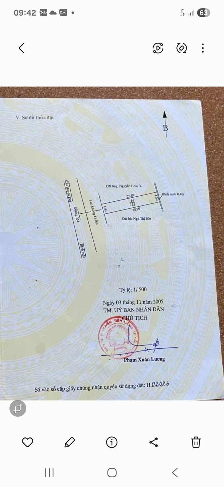 Bán đất mặt đường Quốc lộ 354, Tiên Lãng, Hải Phòng 114m² - Vị trí đắc địa, giá 7.476 tỷ!