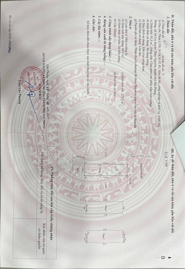 Shophouse 3 tầng Centa Thủy Nguyên 92,5m² giá 5 tỷ - Tiềm năng kinh doanh lớn!