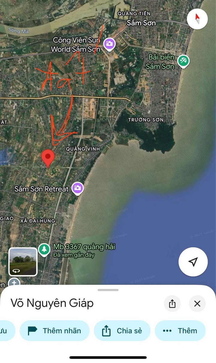 Đất nền mặt đại lộ Võ Nguyên Giáp, Sầm Sơn, 125m² - Đầu tư sinh lời hấp dẫn!