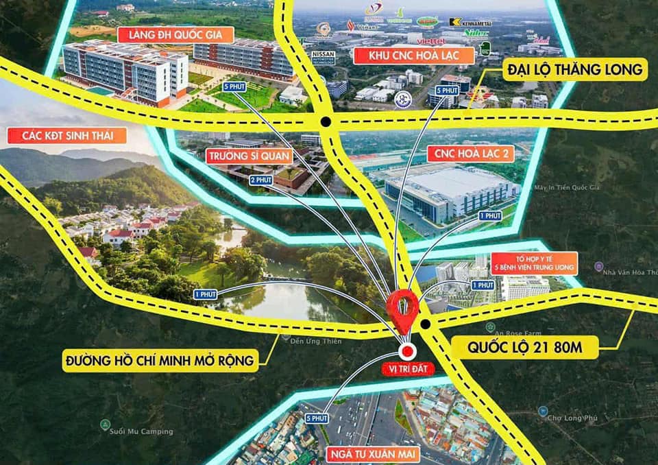 Đất Phú Cát - Quốc Oai 100m² giá 2.2 tỷ - Cơ hội đầu tư hiếm có!