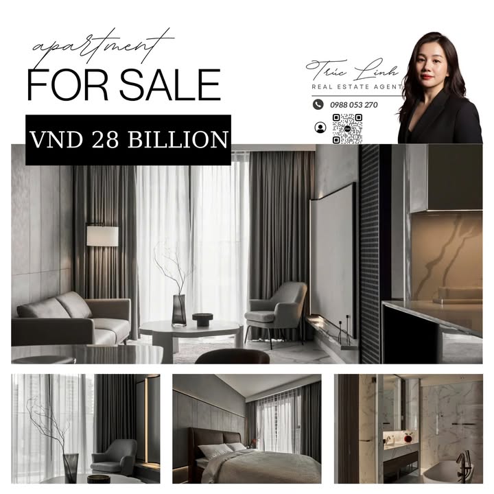 Căn hộ The Crest Metropole Thủ Thiêm 115m² giá 28 tỷ - Tầng cao view đẹp, nội thất đầy đủ!