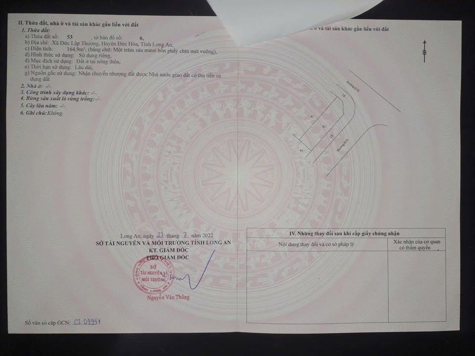 Đất nền Đức Lập Thượng, Đức Hòa 175m² giá 3.2 tỷ - Sổ đỏ chính chủ!