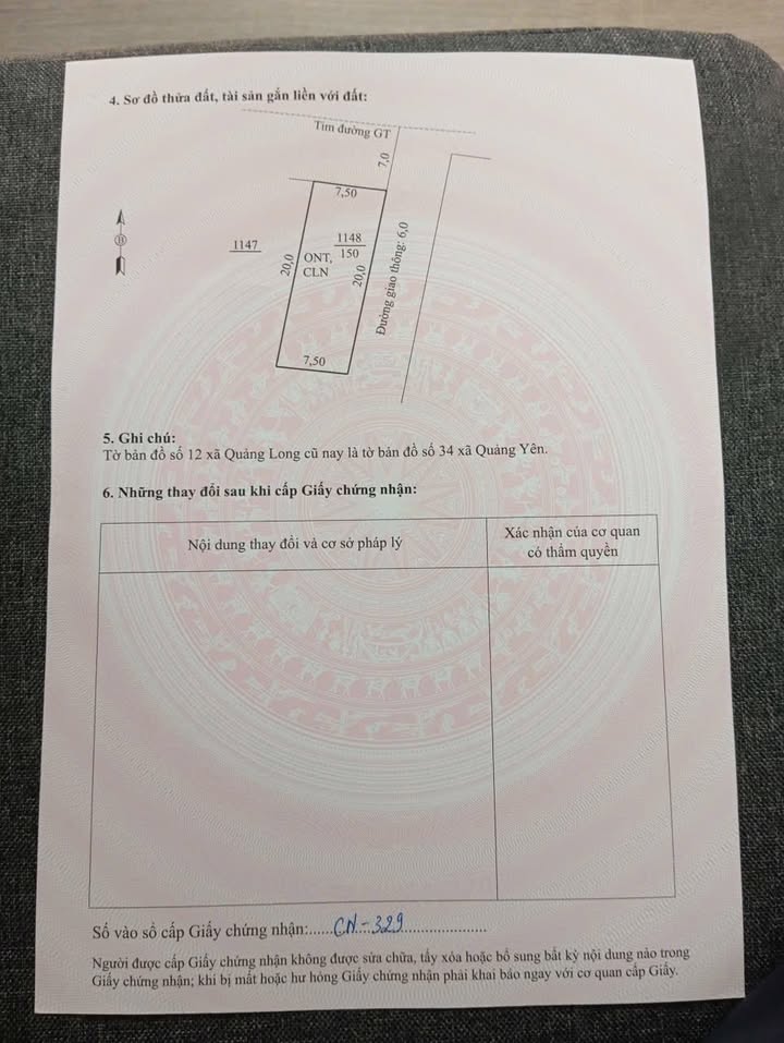 Đất nền góc 2 mặt tiền xã Quảng Yên 150m² giá 800 triệu - Đầu tư sinh lời tuyệt vời!