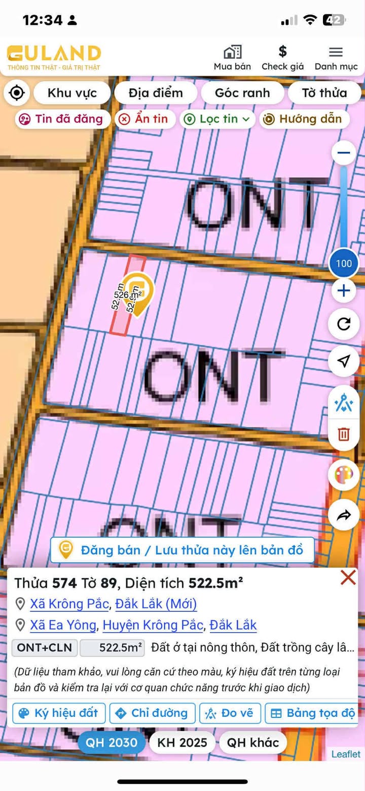 Đất thổ cư 520m² đường số 4, buôn Pan, Ea Yông - Giá 8.06 tỷ VND, bớt lộc cho người thiện chí!