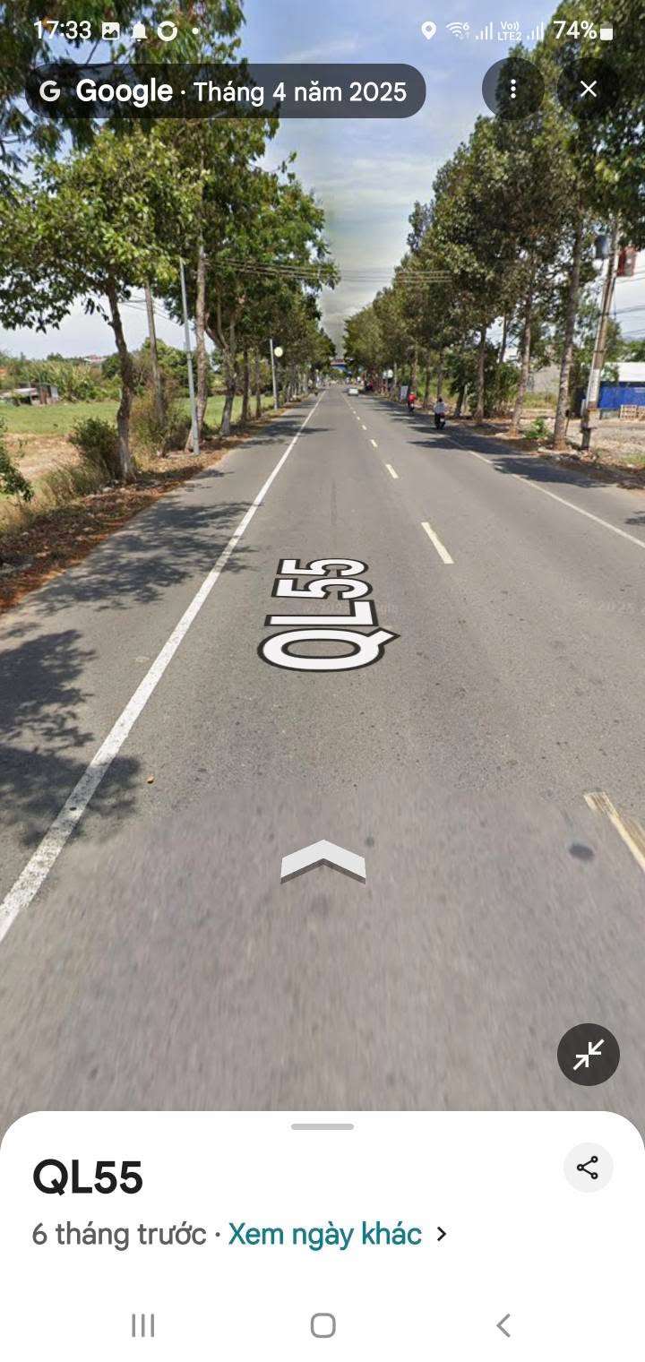 Đất nền 1,6ha mặt tiền Quốc lộ 55, Long Điền - Giá chỉ 6.5 triệu/m²