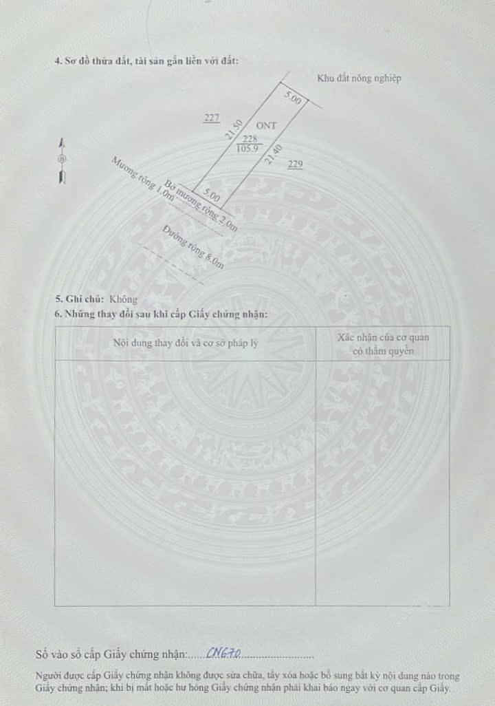 Đất nền Thái Hòa, Bình Giang, 105m² giá chỉ 2 tỷ - Cơ hội đầu tư hấp dẫn!