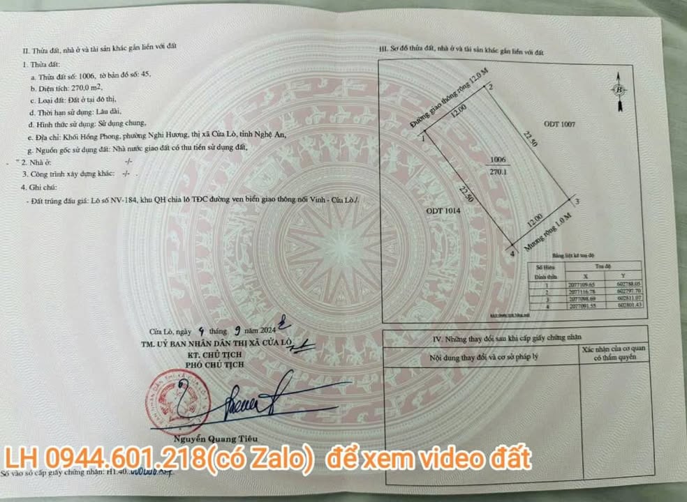 Biệt thự biển Nghi Hương 270m² - Vị trí đắc địa, tiềm năng sinh lời cao!