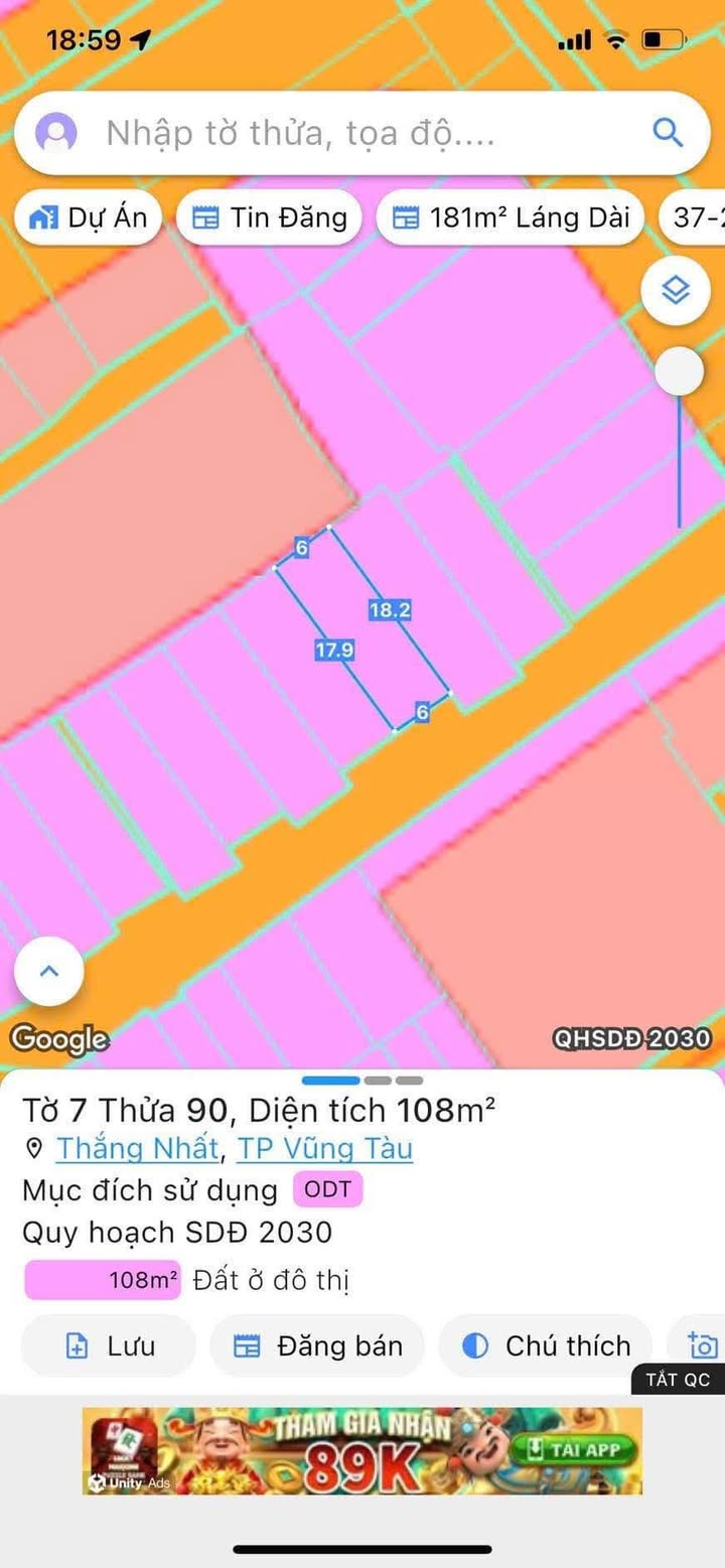 Nhà mặt tiền Rạch Dừa, Bà Rịa - Vũng Tàu 110m² giá 6.65 tỷ - Vị trí đắc địa, thuận tiện kinh doanh!