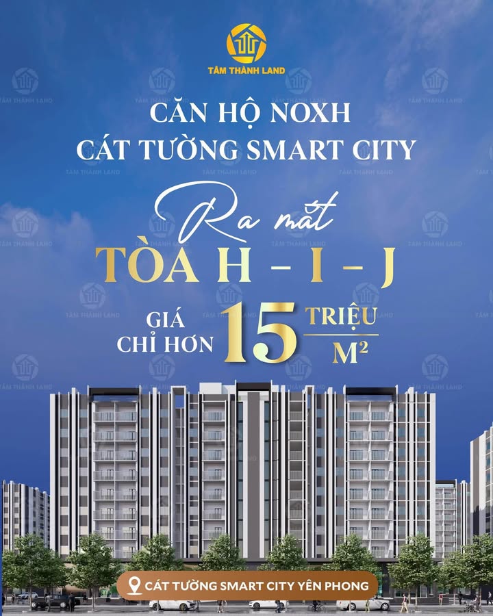 Căn hộ Cát Tường Smart City Bắc Ninh 60m² giá 850 triệu - Cơ hội vàng cho nhà đầu tư!