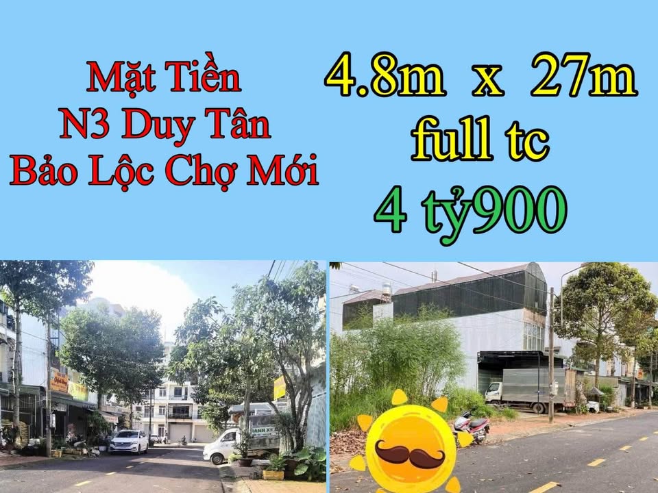 Đất thổ cư 129.6m² mặt tiền đường Duy Tân giá 4.9 tỷ - Đầu tư sinh lời ngay!