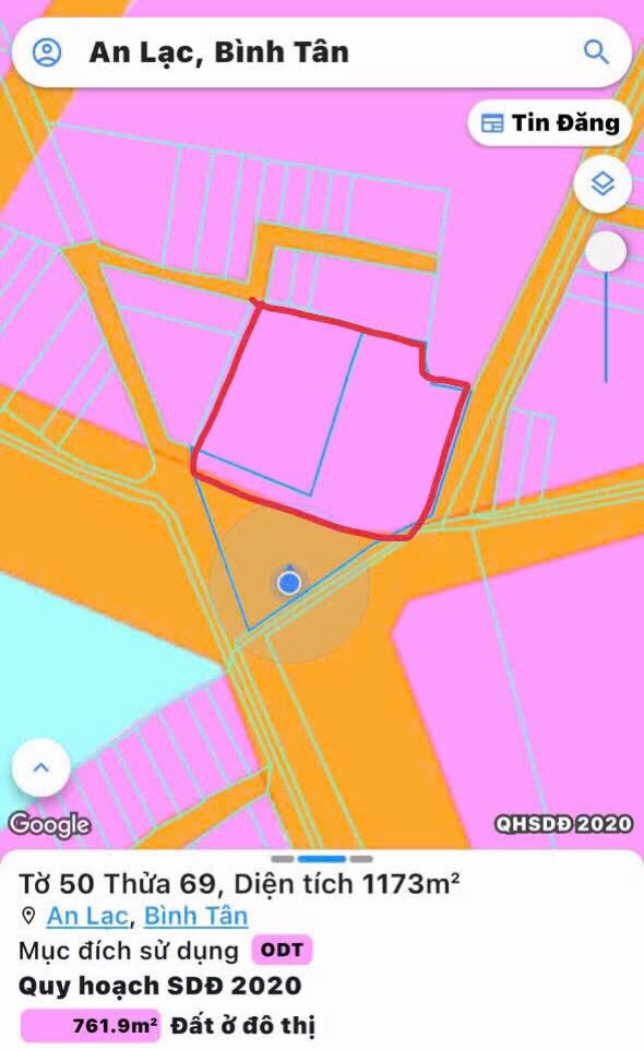 Đất 2 Mặt Tiền Góc Lê Cơ, P An Lạc, Bình Tân 855m² - Giá 67.99 tỷ - Đầu tư sinh lời!