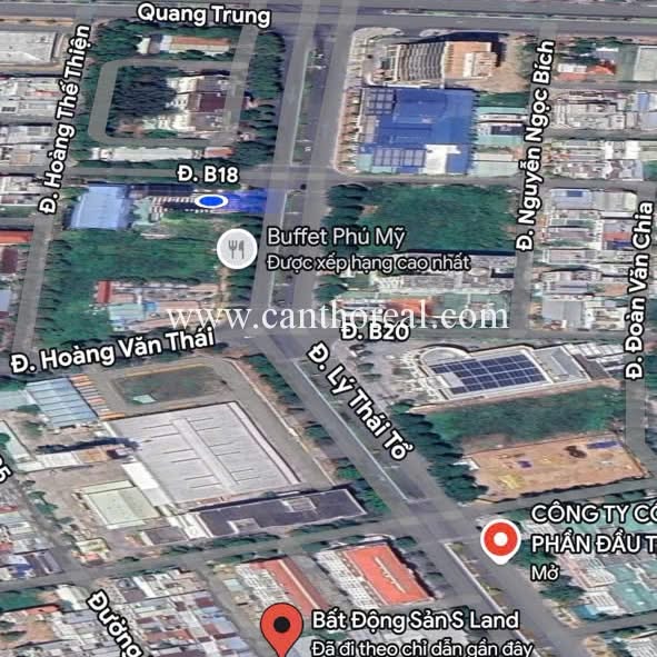 Cho thuê mặt bằng góc 2 mặt tiền 1000m² - KDC Hưng Phú, Cần Thơ