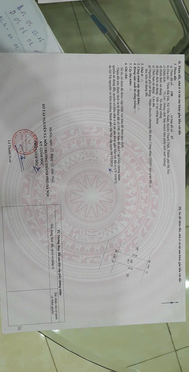 Đất thổ cư Tiến Xuân 75m² giá thỏa thuận - Cơ hội đầu tư hấp dẫn!