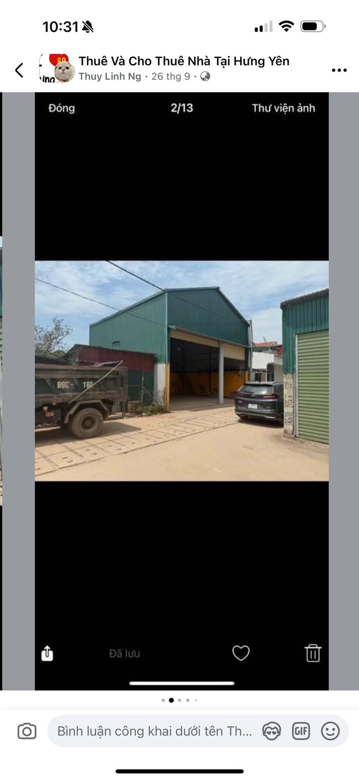 Kho xưởng cho thuê tại Xuân Quan, Hưng Yên 94m² - Diện tích rộng, vị trí thuận lợi!