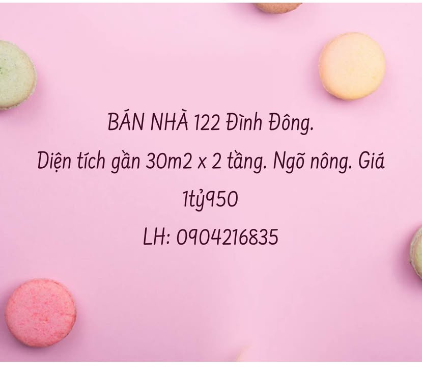 Nhà 2 tầng tại 122 Đình Đông, Hải Phòng 30m² giá chỉ 1.95 tỷ - Ngõ nông, chính chủ!