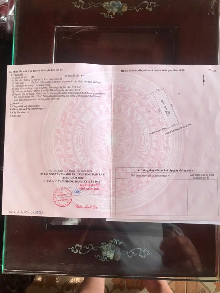 Đất nền xã Ea Ô, huyện Ea Kar, 480m² giá 2.88 tỷ - Vị trí thuận lợi, sẵn sàng xây dựng!