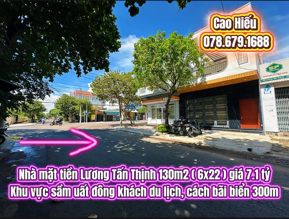 Nhà mặt tiền Lương Tấn Thịnh Tuy Hòa 130m² giá 7.1 tỷ - Kinh doanh sầm uất!