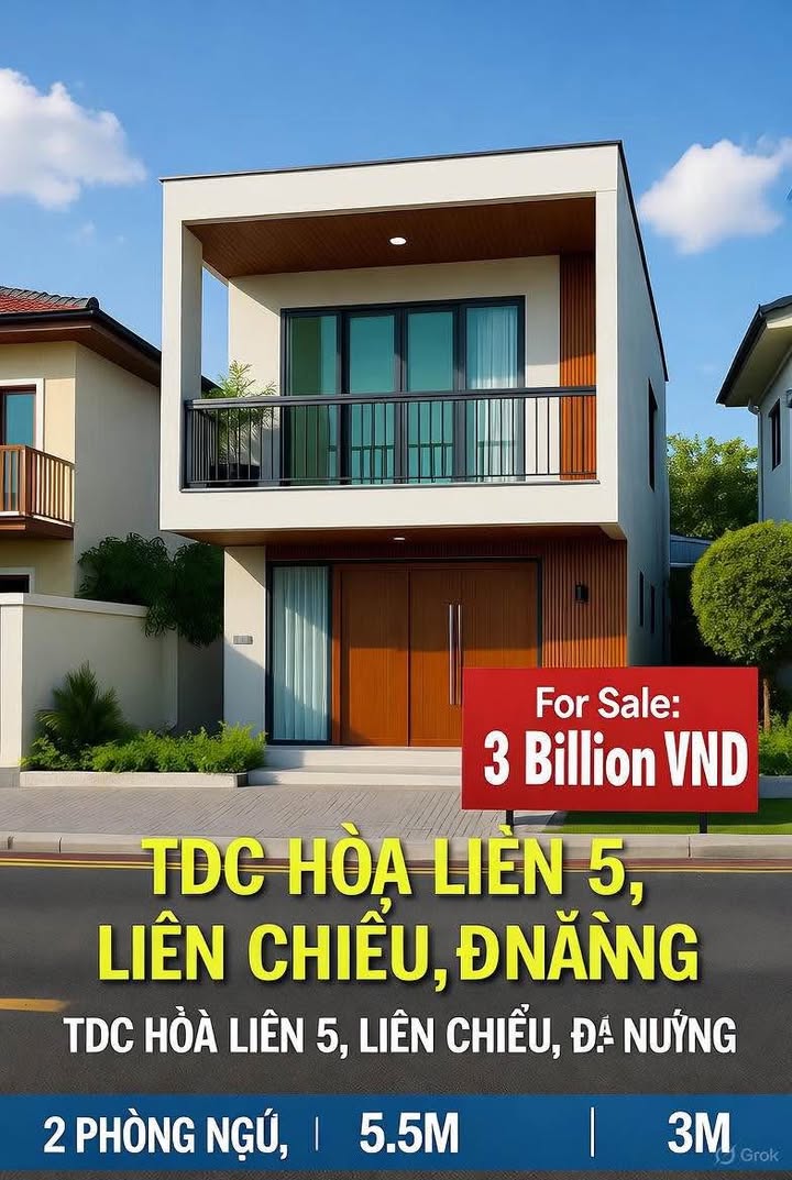 Nhà 2 tầng khu TDC Hòa Liên 5, Liên Chiểu, Đà Nẵng - Đang bán gấp chỉ 3 tỷ!