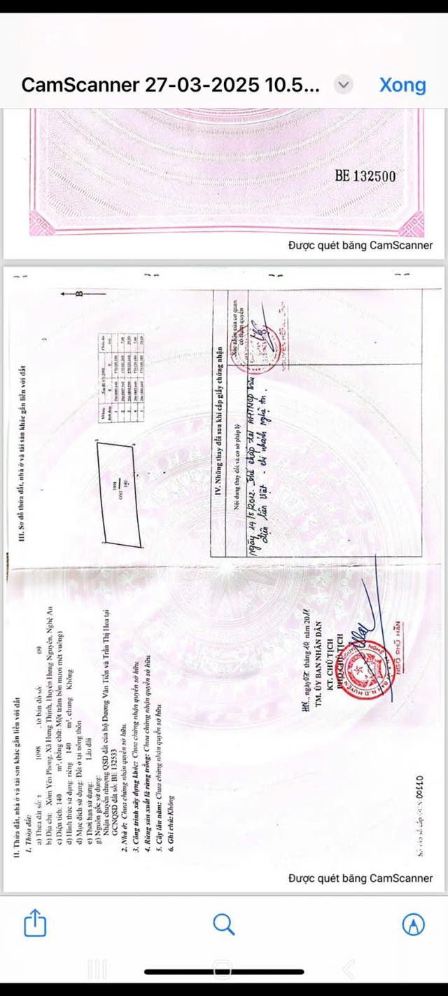 Đất nền Hưng Thịnh, Hưng Nguyên 140m² - Đường ô tô vào tận nơi!