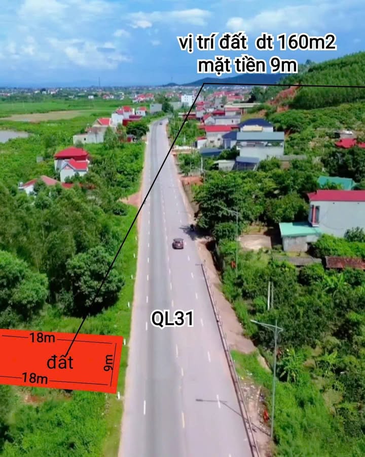Đất nền QL31, Phương Sơn, Lục Nam 160m² giá 3.1 tỷ - Đầu tư sinh lời hấp dẫn!