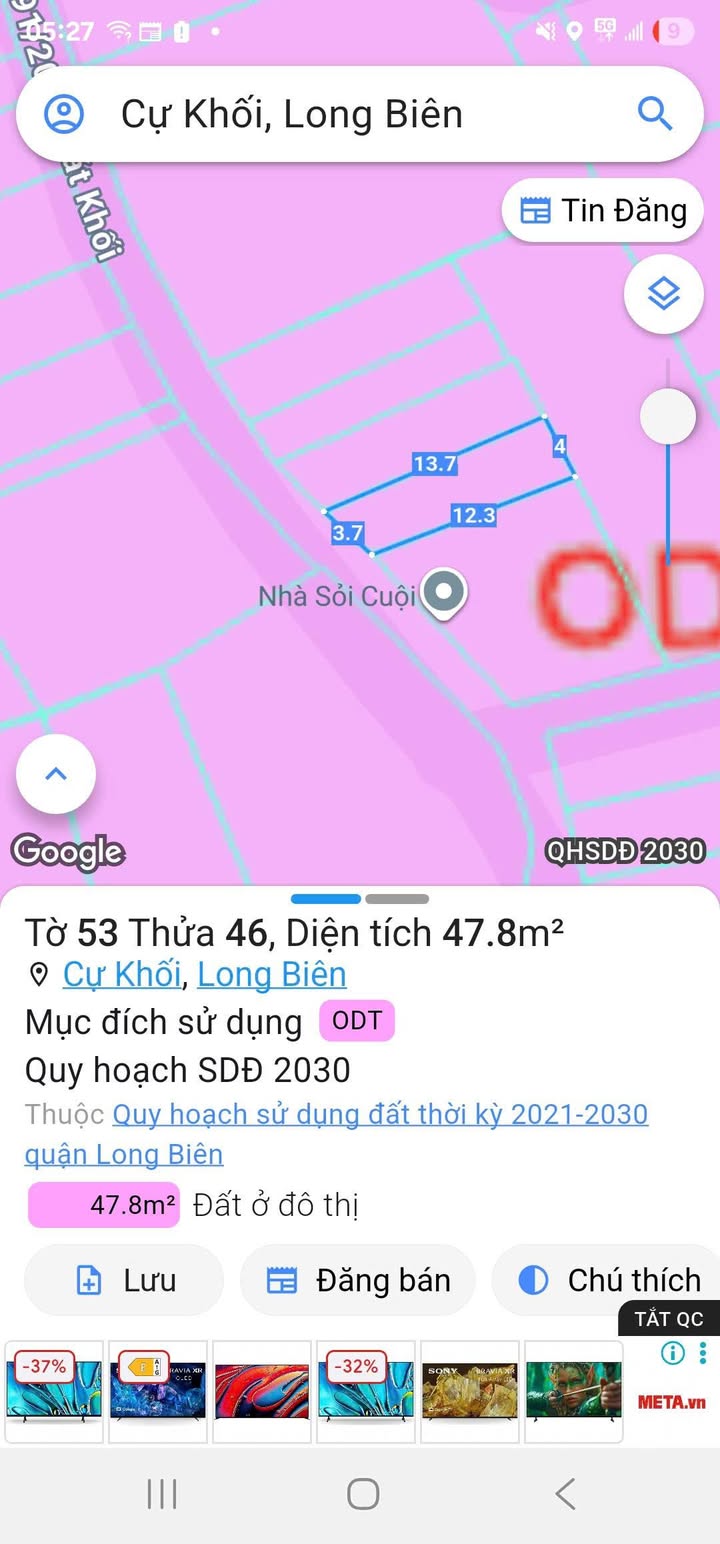 Đất Cự Khối Long Biên 47m² giá 5.9 tỷ - Đầu tư sinh lời ngay!