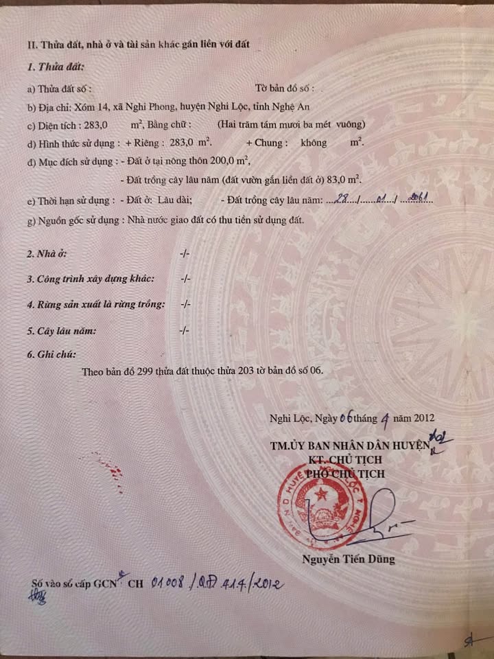 Đất nền xóm 6 Nghi Phong 283m² - Vị trí đẹp, giao thông thuận lợi