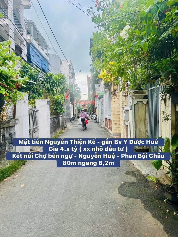 Đất mặt tiền Nguyễn Thiện Kế Huế 80m² giá 4 tỷ - Cơ hội đầu tư hấp dẫn!