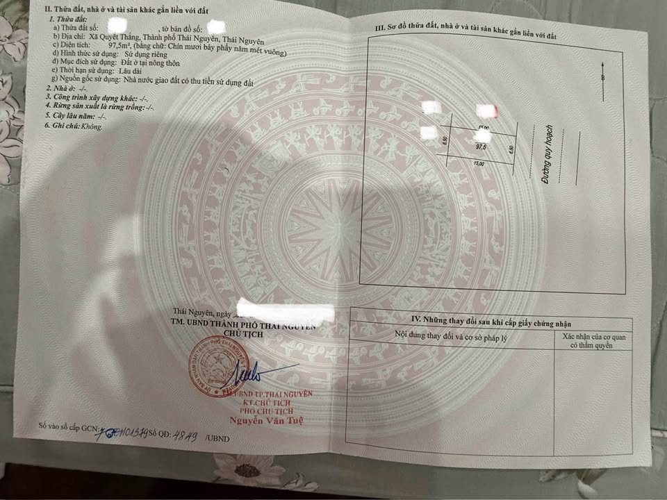 Đất nền Bắc Sơn Phổ Yên 97m² giá 1.94 tỷ - Cơ hội đầu tư tuyệt vời!